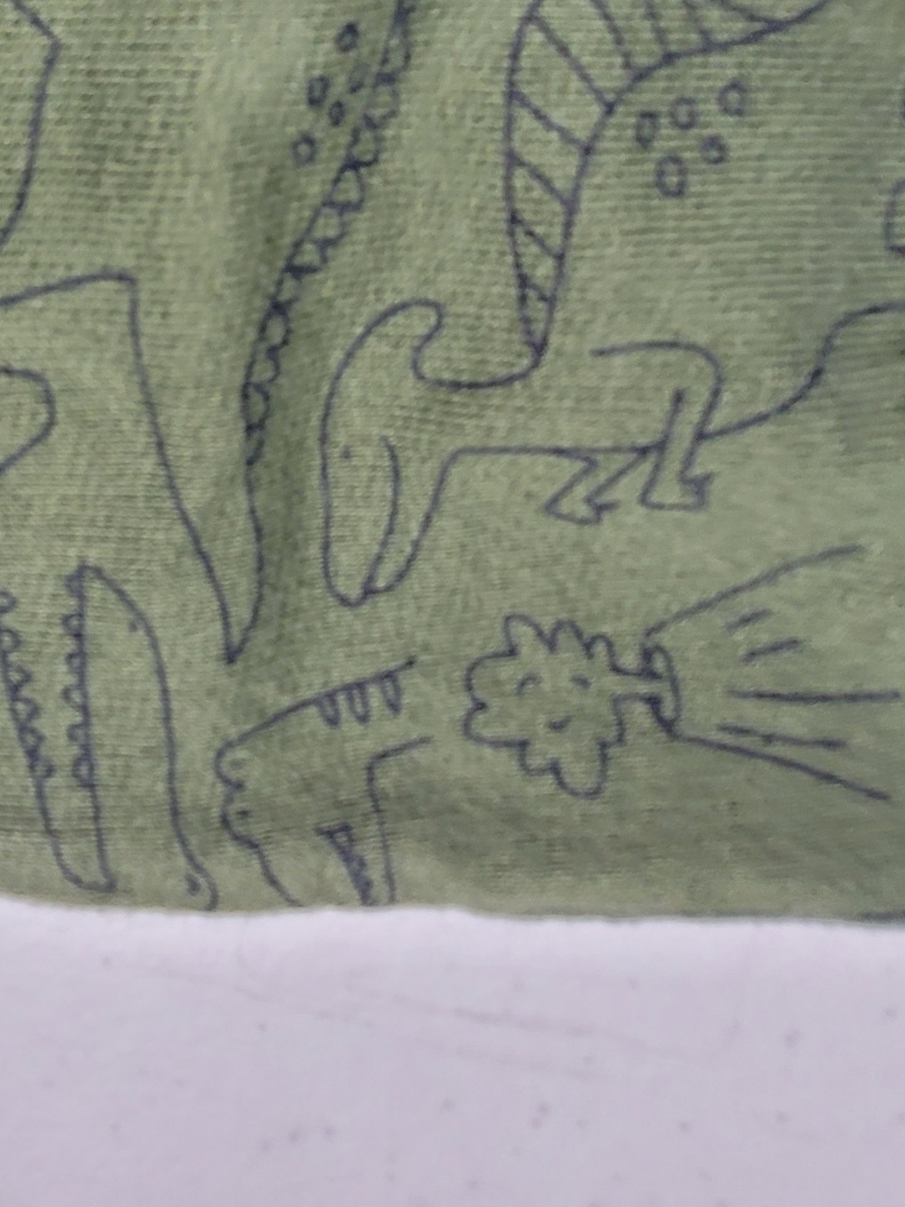 Carter's Olive Green Baby Pants with Gray Waistband - Picture 3 of 3